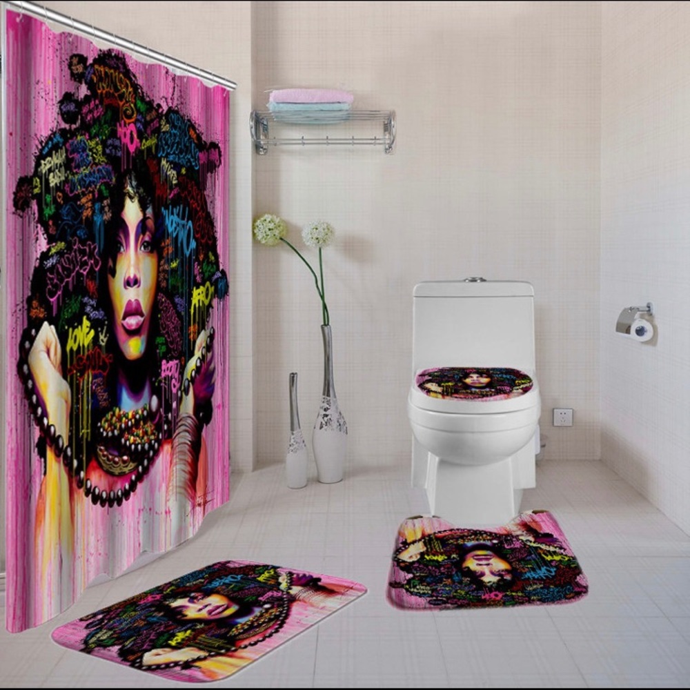 Afrocentric 4-Piece Bathroom Sets